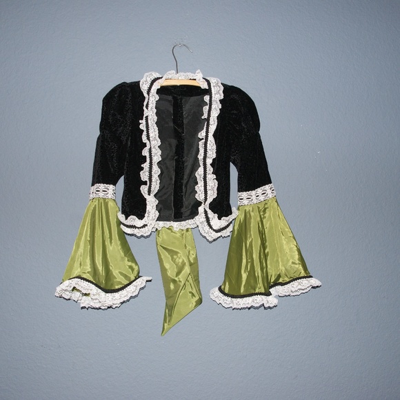 HALLOWEEN COSTUME Girls Victorian Witch 2 PC Set L - Picture 2 of 6